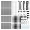 vidaXL Fence Post Other 52 pcs Grey 3.2 x 3.2 x 190 cm Steel
