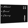 vidaXL Wall Mounted Magnetic Board Glass 50x30 cm