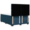 vidaXL Box Spring Bed with Mattress Blue 140x190 cm Velvet