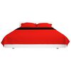 vidaXL Double-sided Quilted Bedspread Red and Black 230x260 cm