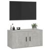 vidaXL Wall Mounted TV Cabinet Concrete Grey 80x34.5x40 cm