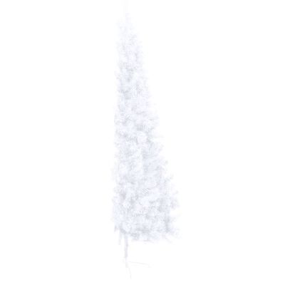 vidaXL Artificial Half Christmas Tree with Stand White 180 cm PVC