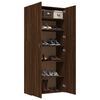 vidaXL Shoe Cabinet Brown Oak 80x35.5x180 cm Engineered Wood