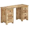 vidaXL Pedestal Desk Solid Wood Mango 140x50x77 cm