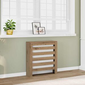 vidaXL Radiator Cover Oak 78 x 20 x 82 cm Engineered Wood
