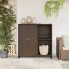 vidaXL Storage Cabinet with Storage Brown 100 x 36 x 102 cm Rattan