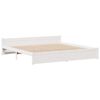 vidaXL Bookcase Bed without Mattress White 180x200cm Super King Solid Wood Pine