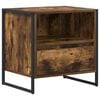 vidaXL Bedside Table Smoke Oak 50 x 39.5 x 50 cm Engineered Wood