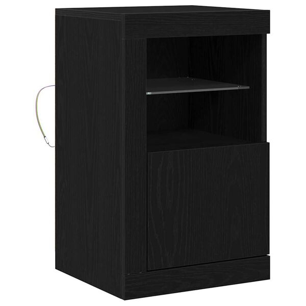 vidaXL Side Cabinet Black oak 41 x 37 x 67 cm Engineered Wood