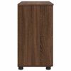 vidaXL Bathroom Cabinet with Drawer Brown Oak 76.5 x 35 x 64 cm