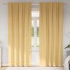vidaXL Blackout Curtains with Rings 2 pcs Beige 245 x 140 cm Polyester