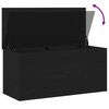 vidaXL Storage Box Black oak 100 x 42 x 46 cm Engineered Wood