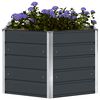 vidaXL Planter Anthracite 129 x 129 x75 cm Steel