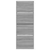 vidaXL Shoe Cabinet Grey Sonoma 60x21x163.5 cm Engineered Wood