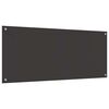 vidaXL Kitchen Backsplash 2 pcs Dark Grey 120 x 50 cm Tempered Glass