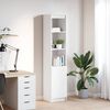 vidaXL Highboard White 37.5x35x180 cm Engineered Wood