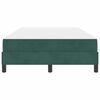 vidaXL Box Spring Bed with Mattress Dark Green 120 x 220 cm Fabric