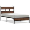 vidaXL Bed Frame without Mattress Brown Oak 107x200 cm Engineered Wood