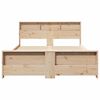 vidaXL Bed Frame with Headboard Brown 160 x 200 cm Engineered Wood