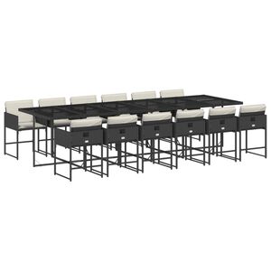vidaXL Garden Dining Set | Black