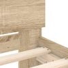 vidaXL Bed Frame without Mattress Sonoma Oak 180x200 cm Super King