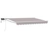 vidaXL Manual Retractable Awning with LEDs 3 x 2.5 m