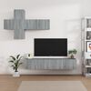 vidaXL 7 Piece TV Cabinet Set Grey Sonoma Engineered Wood
