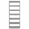 vidaXL Book Cabinet Grey Sonoma 80 x 30 x 198 cm Engineered Wood