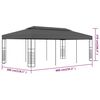 vidaXL Gazebo Marquee 3x6 m Anthracite
