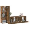vidaXL 3 Piece TV Cabinet Set Smoked Oak Engineered Wood
