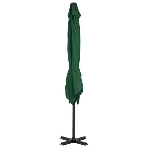 vidaXL Garden Parasol with Portable Base Green