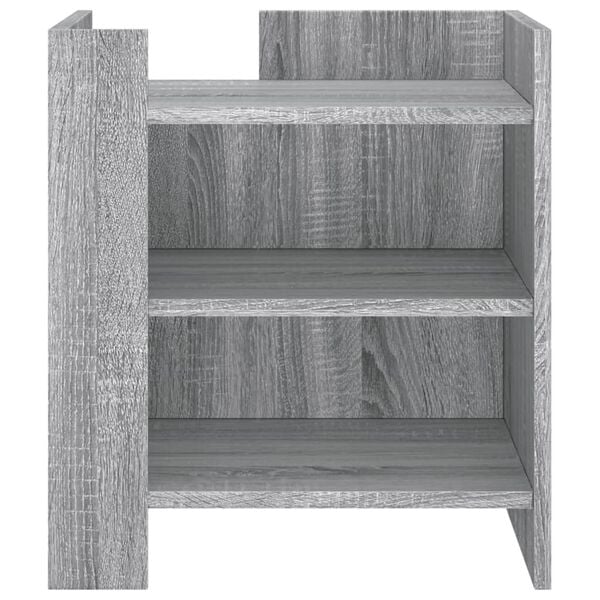 vidaXL Bedside Cabinet Grey Sonoma 45x50x50 cm Engineered Wood