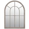 vidaXL Garden Mirror Sand 60x45 cm Iron for Outdoor Use