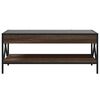 vidaXL Coffee Table with Infinity LED Brown Oak 90x50x38 cm