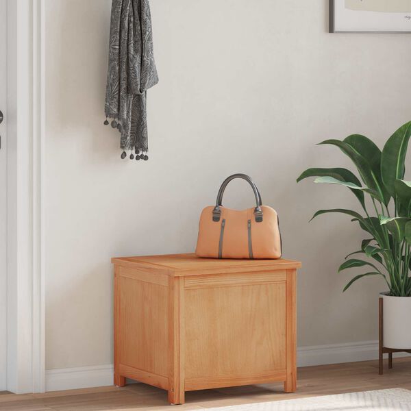 vidaXL Storage Box Natural 50 x 45 x 45 cm Engineered Wood and Oak