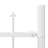 vidaXL Garden Fence 7 pcs White 170 x 225 cm Powder-Coated Steel
