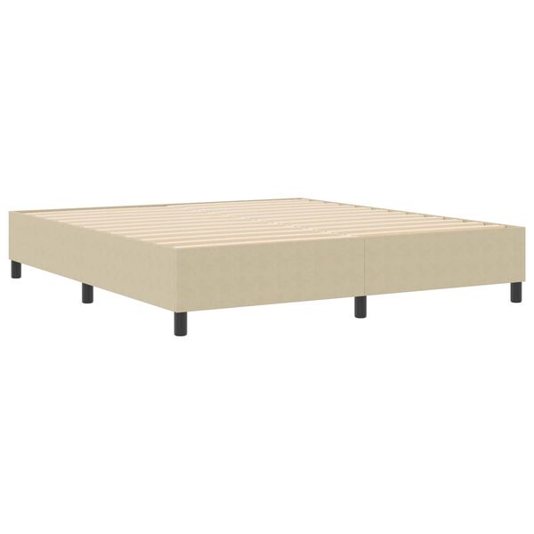 vidaXL Platform Bed Frame Grey Green 180 x 200 cm Fabric