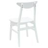 vidaXL Dining Chairs 2 pcs White 42 x 47.5 x 81 cm Solid Rubber Wood