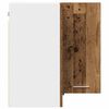 vidaXL Hanging Corner Cabinet Lyon Old Wood 57x57x60 cm Engineered Wood