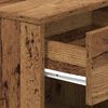 vidaXL Bedside Cabinet with Drawer Old Wood 39x28x41 cm