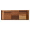 vidaXL Stair Mats Self-adhesive 15 pcs 65x21x4 cm Brown