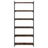 vidaXL Bookcase 6-Tier Smoked Oak 80x30x188 cm Engineered Wood