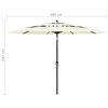 vidaXL 3-Tier Garden Parasol with Aluminium Pole Sand 3 m