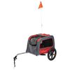 Animal Boulevard Pet Bike Trailer M 130x63x78 cm Red and Grey