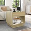 vidaXL Coffee Table with Infinity LED Sonoma Oak 50x50x50 cm