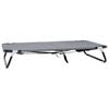 vidaXL Dog Bed 105 x 65 x 18 cm Steel Light Grey