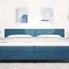 vidaXL Headboard with Headboard Dark Blue 200 cm Faux Leather