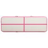vidaXL Inflatable Gymnastics Mat with Pump 400x100x20 cm PVC Pink