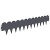 vidaXL Lawn Edging 30 pcs 103 x 20 cm Steel Anthracite