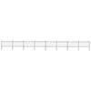 vidaXL Garden Fence with Hoop Top Steel 1426x100 cm Black